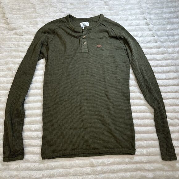 Lucky Brand Mens Green Long Sleeves Tshirt Size XL - Picture 1 of 7